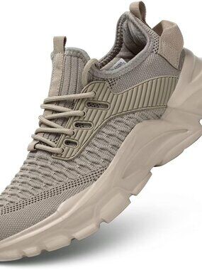 Srenket Men's Running Shoes Non-Slip Breathable Lightweight Athletic Walking Gym